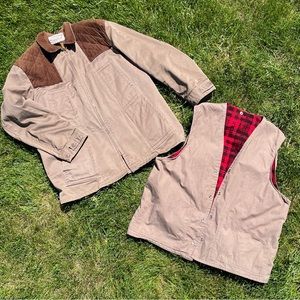 Amazing 50s/60s Men’s Hunting/Chore Jacket with Removable Vest by Sears